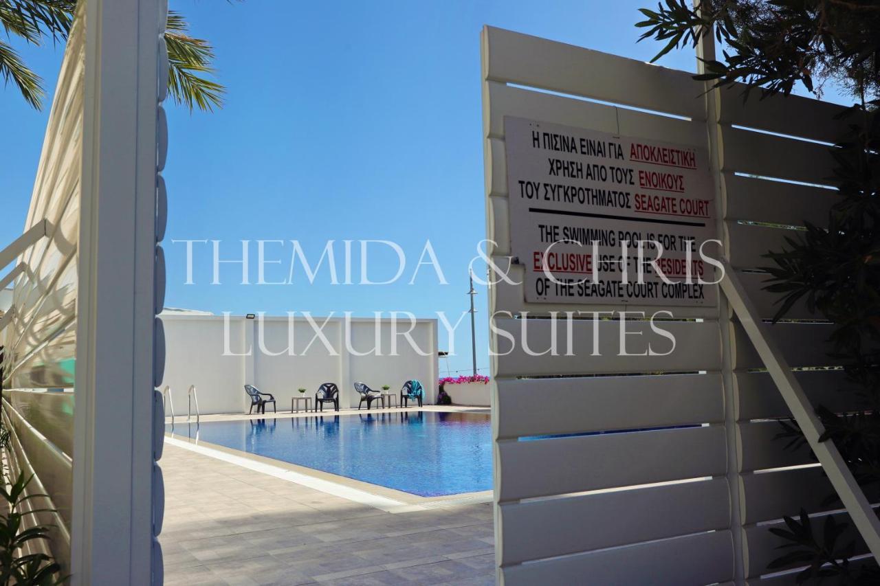 Luxury Penthouse 1Br-Seafront-Seasonal Pool-Central Larnaca Zewnętrze zdjęcie